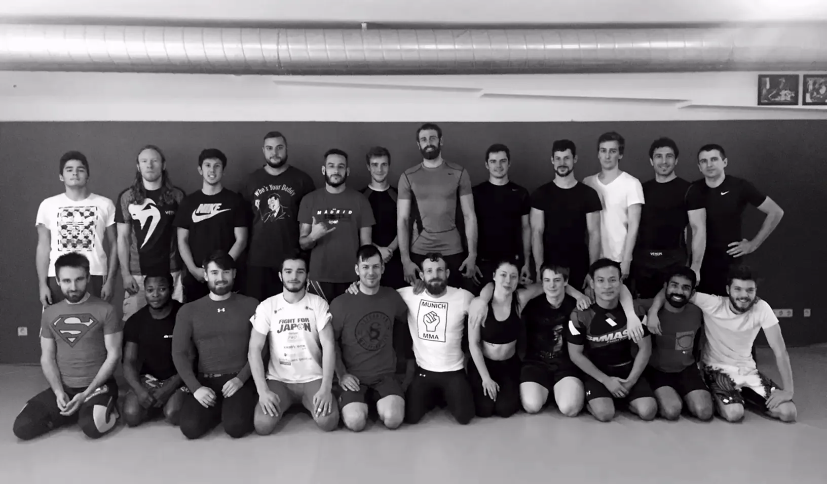 MMA und Nogi Seminar Nathan Leverton Gruppenbild