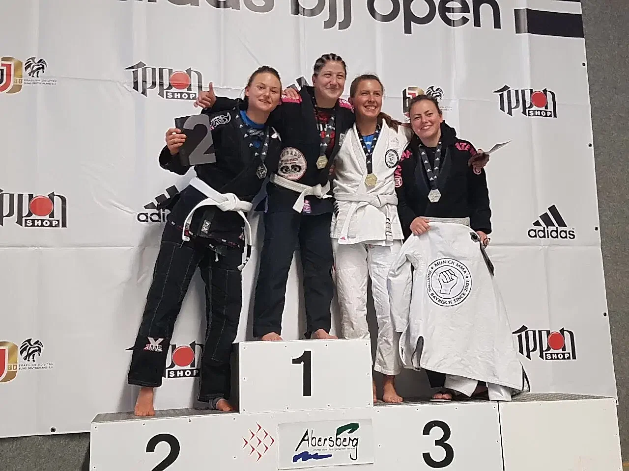 Adidas BJJ Open München Siegertreppchen