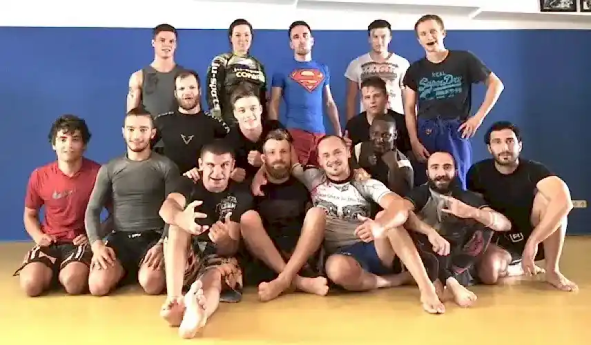 Nogi MMA Seminar Alexander Neufang Roman Kapranov Gruppenbild